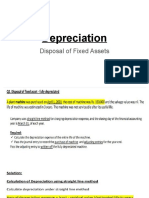 Depreciation: Disposal of Fixed Assets