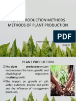 Plant Production Methods Methods of Plant Production: Prepared By: Argelyn F. Bilale Beed-Iii