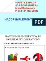 Food Safety HACCP IMPLEMENTATION
