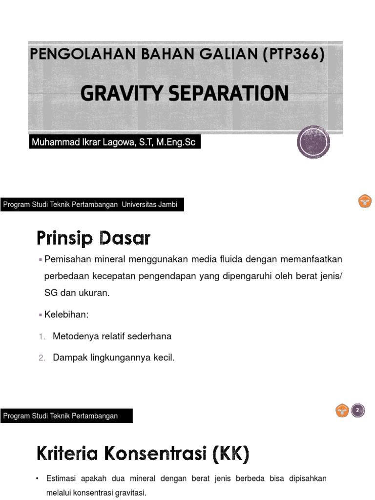 PTP366 - PBG - Gravity Separation | PDF