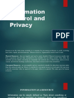 Information Control and Privacy