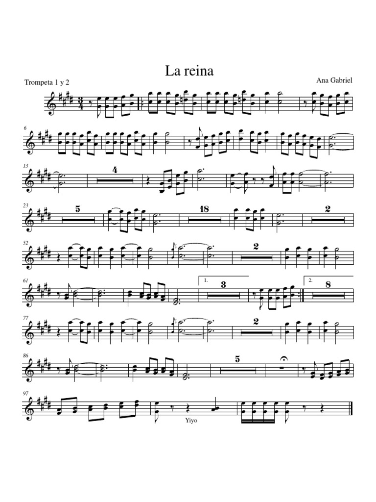 La Reina Ana Gabriel Trompeta 1 y 2 PDF