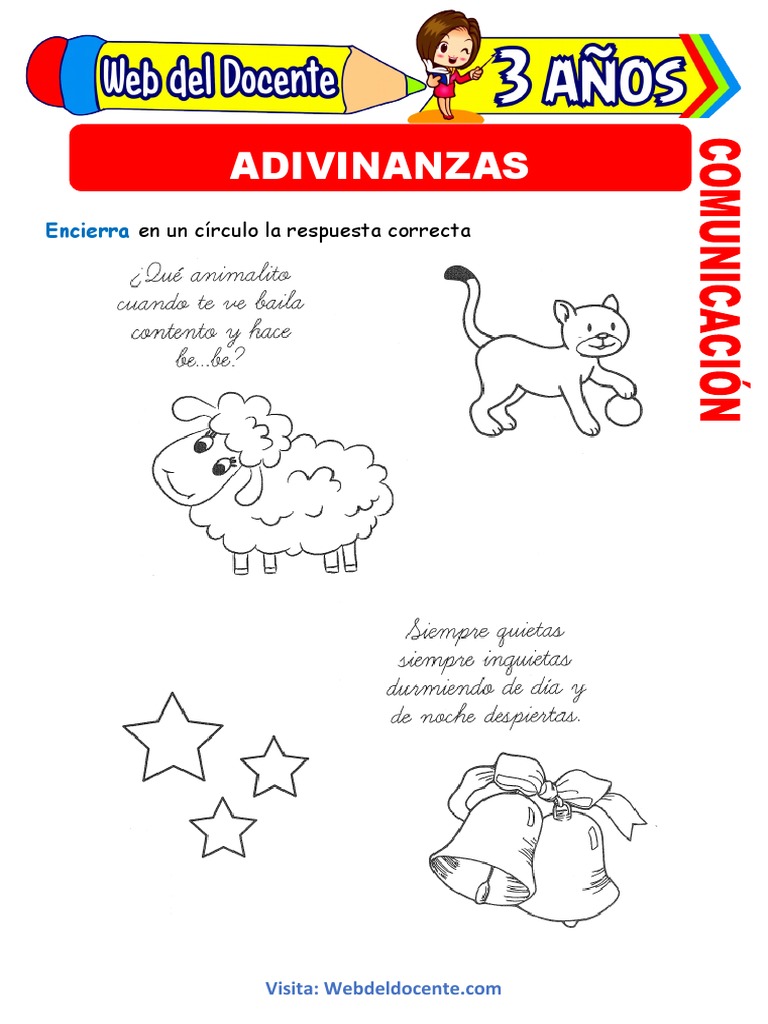 Adivinanzas para Niños de 3 Años | PDF