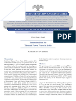 Policy Brief - Transition Plan For Thermal Power Plants in India