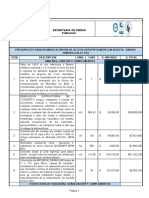 Presupuesto para Rehabilitación Via de Acceso Autopista Medellin