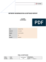 Network Modernization Acceptance Report