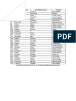 Listado de estudiantes 4to secundaria 2020-2021