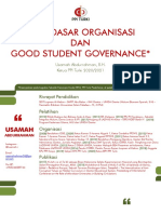 Nilai Dasar Organisasi Dan Good Student Governance