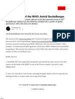 The Corruption of The WHO Astrid Stuckelberger - Final Hour