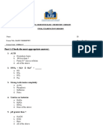 Basic Chemistry Chem125 Final Exam