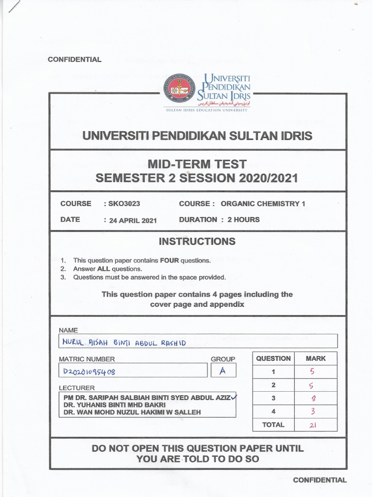 Midterm Test | PDF
