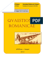 Quaestiones Romanicae I