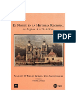 El Norte en La Historia Regional (S. XVIII-XIX)