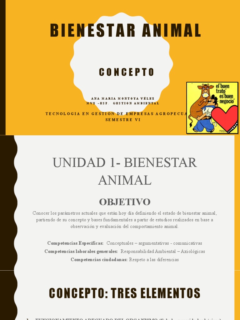 CONCEPTO de Bienestar Animal | PDF | Bienestar de los animales ...