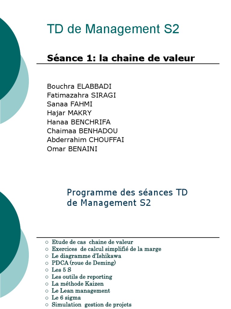 Etude De Cas Zara TD Management S2 Séance 1 Chaine de Valeur Étude de Cas Kitea Et Zara
