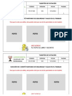 Fr-sst-006 Tarjeta de Votación