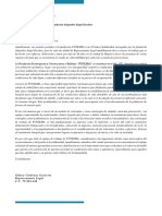 Carta de Presentación - FUNLEMA