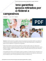 11-05-2021 Mario Moreno Garantiza Regresar Apoyos Retirados Por El Gobierno Federal A Campesinos