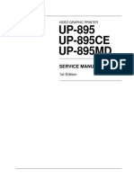 Sony Video Printer UP-895 - Service Manual