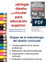 Metodología de Diseño Curricular para Educación Superior