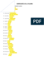 Morfología de La Palabra - Elementos Formativos