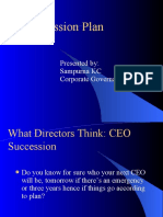 Succession Plan: Presented By: Sampurna KC Corporate Governance