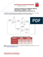 Análisis de circuitos DC con amplificadores operacionales