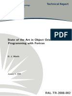 State of The Art in Object Oriented Programming With Fortran