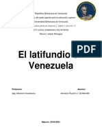 El Latifundio en Venezuela