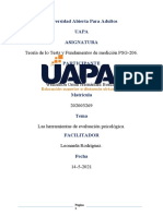 Evaluación psicológica herramientas