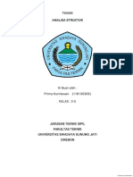 Prima Kurniawan 118130203 3G Tugas Analisa Struktur