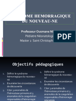 Syndrome Hemorragique Du Nouveau-ne-master 2 Euromed 2021