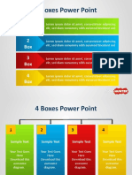 9019 4 Boxes Powerpoint Template2