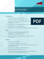 Thesis Guidelines: 3. Formatting For All Thesis Styles