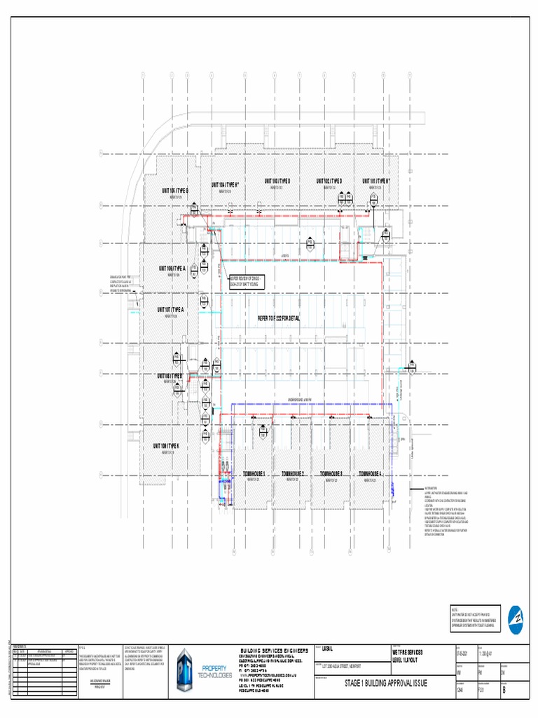 F 201 Wet Fire Services Level 1 Layout Rev.b | PDF | Gas Technologies ...