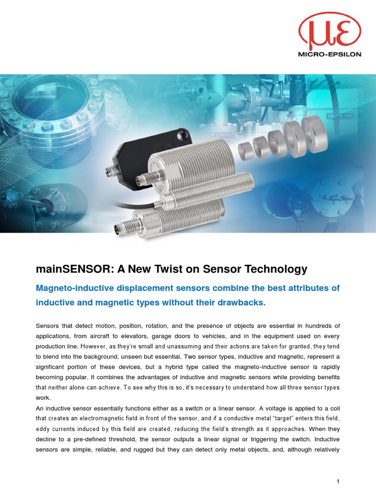 Mainsensor: A New Twist On Sensor Technology | PDF | Sensor | Inductor