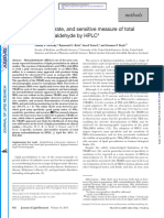 A Specifi C, Accurate, and Sensitive Measure of Total Plasma Malondialdehyde by HPLC