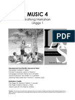Music 4: Ikatlong Markahan Linggo 1