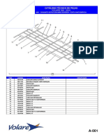 Catálogo Técnico de Peças VOLARE W8 - 2010: A001 - Conjunto Estrutura Base Superior - Porta Pantográfica