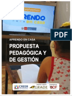 Aprendo en Casa 2021: Una propuesta pedagógica y de gestión flexible para garantizar el aprendizaje en tiempos de pandemia