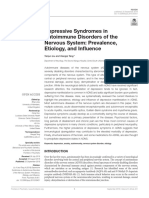 Depressive Syndromes in Autoimmune Disorders of The Nervous System Prevalence, Etiology, and Influence