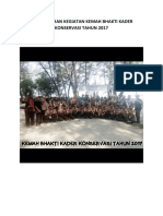 Laporan Kegiatan Kemah Bhakti Kader Konservasi Tahun 2017