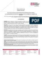 Resolución Cámara de Comercio Bogotá reconoce desistimiento tácito peticiones inscripción