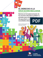 Informe Defensorial 183 El Derecho a La Educación Inclusiva