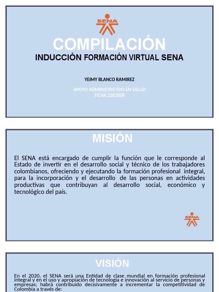 Inducción a la Formación Virtual SENA | PDF | Empresas | Aprendizaje