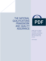 The National Qualifications Framework and Quality Assurance