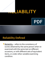 3 - Reliability