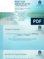 PPT Kelompok 3 (Modul 8, Evaluasi Pembelajaran IPS Di SD)