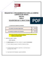 REQUISITOS- ENTREGA DE LA CARPETA DE GRADO 2018-1(D) 2019-2 (M)