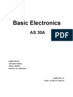 Basic Electronics: Submitted By: John Miko Moral Terso Jimenez Francis Jay Orehuela